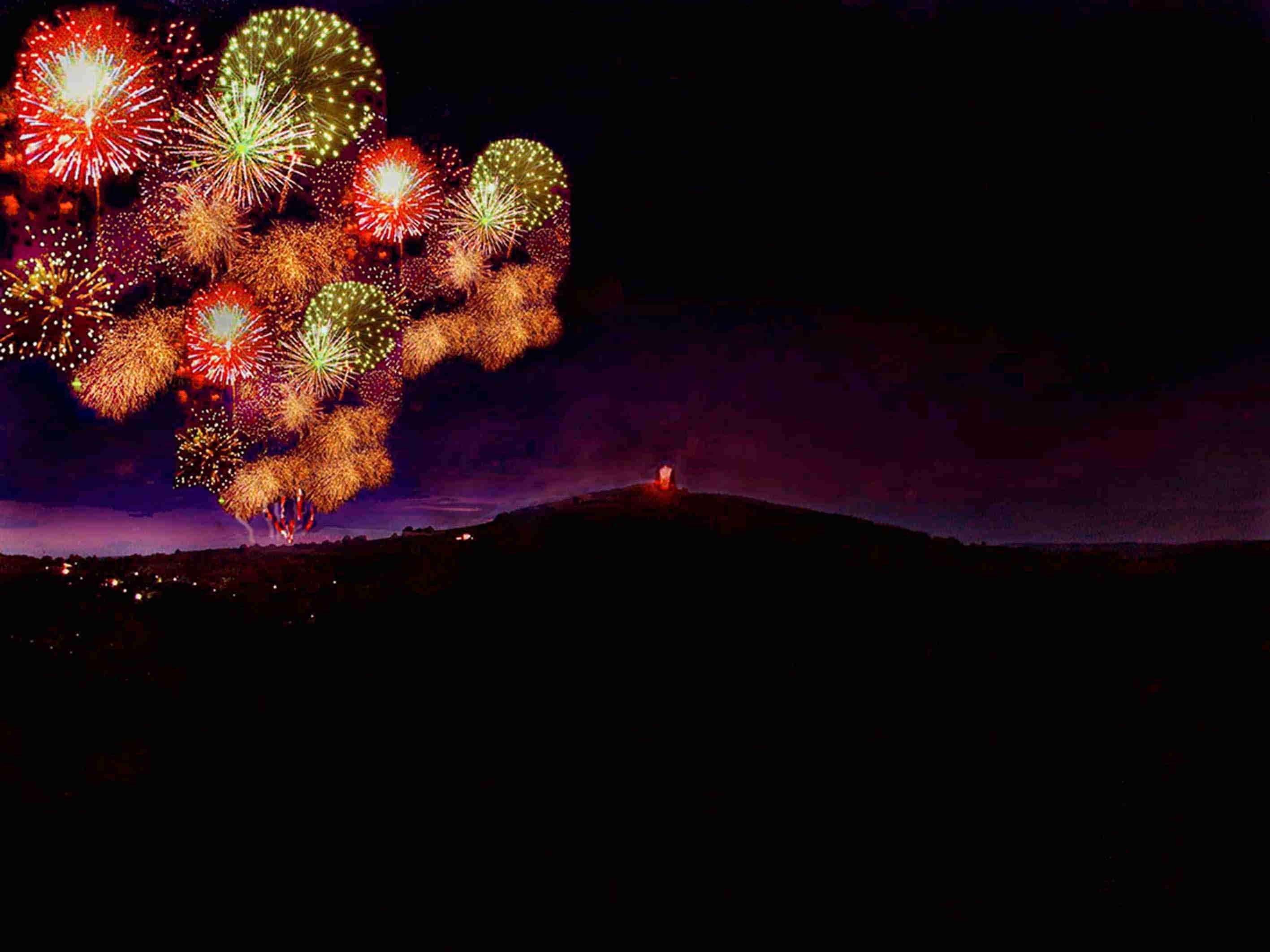 Feuerwerk am Katzenbuckel